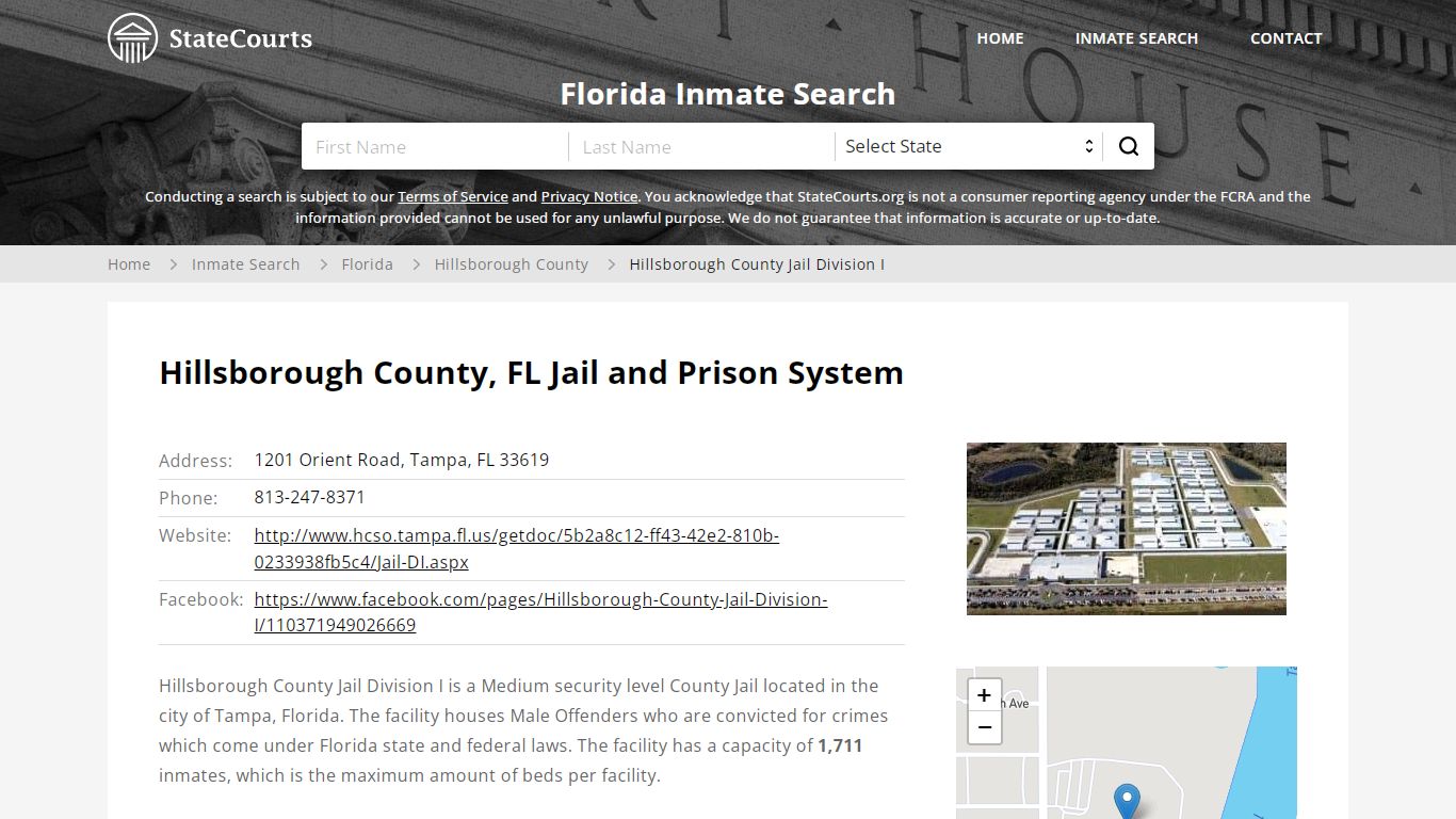 Hillsborough County Jail Division I Inmate Records Search, Florida ...
